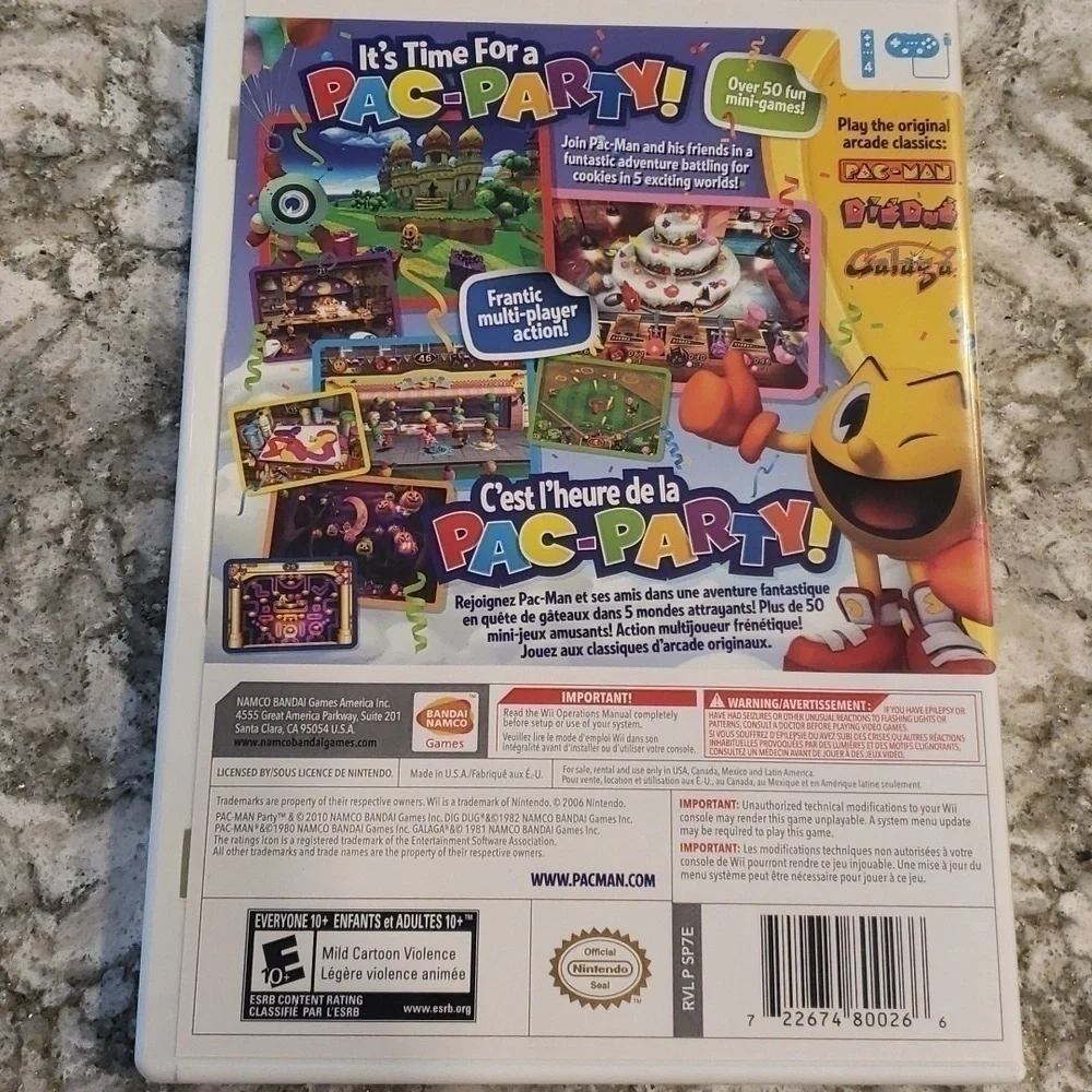 Namco Pac Man Party for Wii